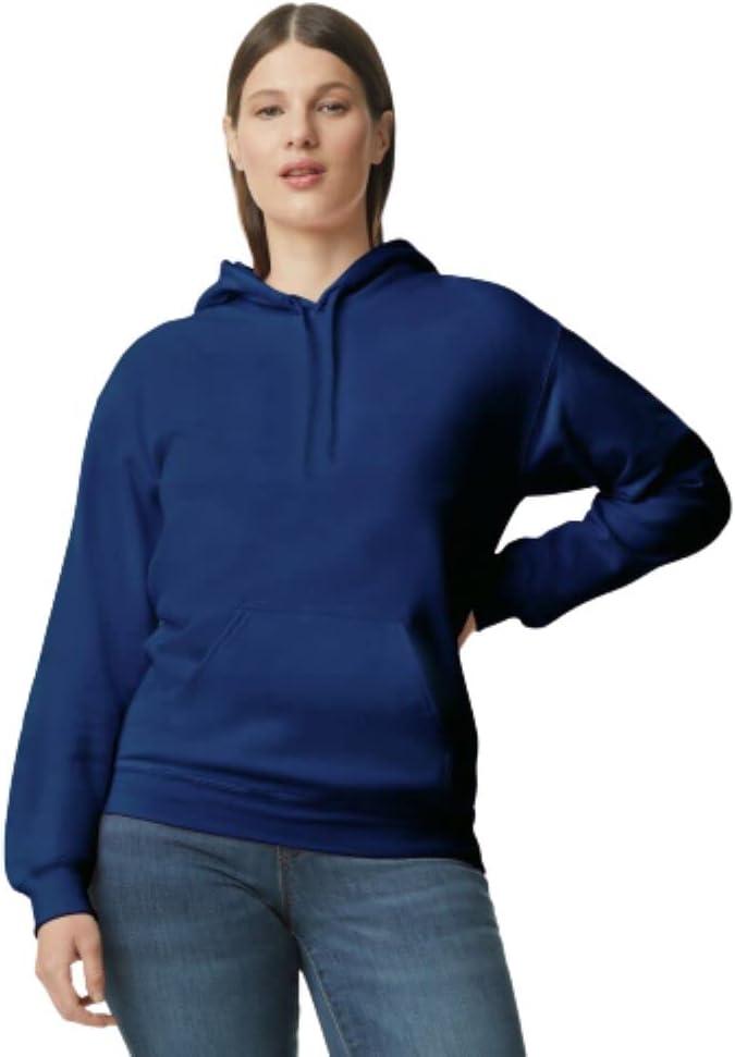 Gildan Adult Softstyle Hoodie Sweatshirt, Style GSF500 (Small, Navy)