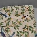 vctops Farmhouse Bird Print Chair Cushions with Ties U-Shaped Soft Comfortable Chair Pads Non Slip Seat Cushions for Indoor Dining Room and Kitchen Chairs (White,16"x16")