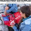 Large First Aid Kit for Car, Travel & Home - Emergency Kit for Hiking, Camping, Backpacking and Outdoors - Includes Zip Stitch Wound Closure Strips