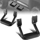 Auto Dynasty Universal Side Step for Pickups & Trucks, Aluminum, Black Coated, Set of 2