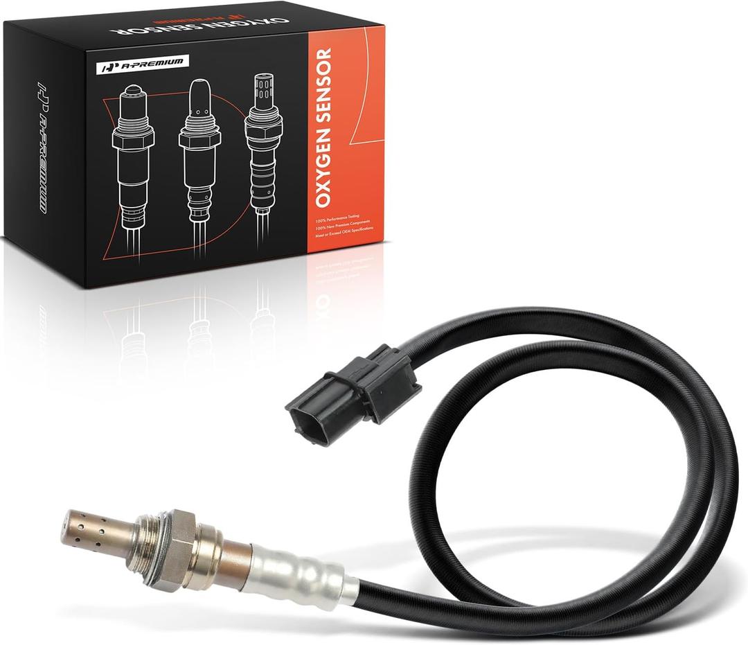A-Premium O2 Oxygen Sensor Compatible with Honda & Acura Models - Accord, Accord Crosstour, Pilot, Odyssey, Ridgeline, Crosstour, Passport, MDX, RDX, TLX, TSX, TL, RLX, ZDX, RL, Downstream, 4 Blades
