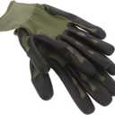 1pair Ergonomic Fit Welding Gloves Men Non-slip Work Gloves Puncture Resistant Outdoor Protective