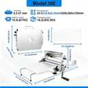 12" Folding Dough Sheeter,Manual Stainless Steel Dough Machine