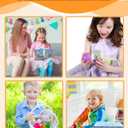 Easter Basket Stuffers Toys for Kids, Prefilled Easter Eggs Fillers with Farm Building Blocks Toys for Boys Girls Gifts Ideas Egg Hunt Party Favors Supplies