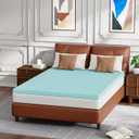FDW 5 inch Full Mattress Gel Memory Foam Mattress for Cool Sleep + 3 Inch Gel Memory Foam Topper Set,CertiPUR-US Certified (Full) (White)