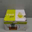 Teabloom Dublin Glass Teapot  Premium Borosilicate Glass with Removable Stainless Infuser  Stovetop Safe  Ideal for Loose Leaf Tea  Tea for Two  27 oz. / 800 ml (2-3 Cups)