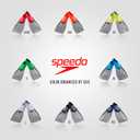 Speedo Unisex-Adult Swim Training Fins Rubber Long Blade M