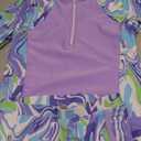 Girls Bathing Suits Size 11-12 Teen Swimsuits Purple Zipper Long Sleeve Beach Swimwear 2 Piece Tankini Swim Suit Set