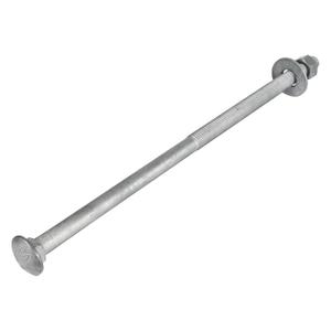 5/8" x 14" (25 pk) Hot Dip Galvanized 307A Carriage Bolt, Washer, Nut Kit by Makers Bolt