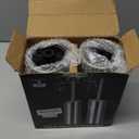 Toilet Brush and Holder, 2 Pack Toilet Brush Stainless Steel, Toilet Bowl Brush for Bathroom Toilet-Ergonomic, Elegant,Durable (Silver)