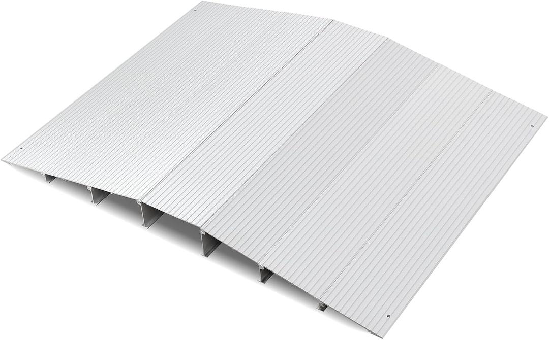 3" Rise Bridge Door Threshold Ramp, 37.5" L*29.5" W Aluminum Door Ramps for Wheelchair, Adjustable Wheelchair Ramp with Non-Slip Surface, Threshold Ramps for Doorways, Steps, Scooters, 800Lbs Capacity