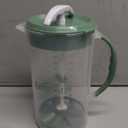 Dr. Brown's Baby Formula Mixing Pitcher with Adjustable Stopper, Locking Lid, & No Drip Spout, 32oz, BPA Free, Olive