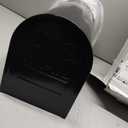 Black Metal Mailbox, Galvanized Steel Mailboxes for Outside Post Mount, Standard Medium Capacity, 20 x 8.7 x 6.7 Inches