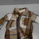 Toddler Flannel Shirt Jacket Plaid Long Sleeve Lapel Button Down Shacket Little Kids Boys Girls Shirts Coats Fall Tops