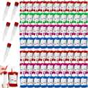 80 Packs Halloween Blood IV Bags for Drinks Reusable Energy Container Juice Pouch Prop for Halloween Zombie Nurse Hospital Theme Party Decoration, Vampire Party Props (80pcs Bag/Label, 5 Syringes)