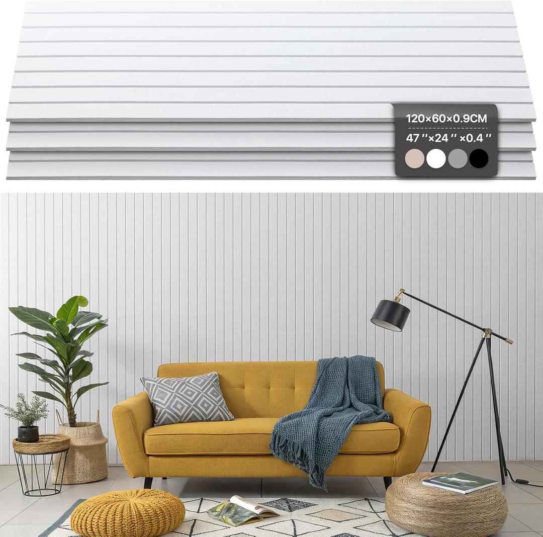 Soundproof Wall Panels Self-Adhesive, 3 Pack Large Acoustic Panels 47.2"x23.6"x0.35" High Density Sound Proof Panels for Walls, Noise Absorbing for Home Studio, Office, Game Room