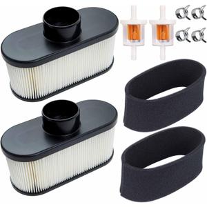 HOODELL 2 Pack 11013-7047 Air Filter with Pre Filter - for Kawasaki FR651V FR691V FR730V Engine Hustler Husqvarna Gravely Lawn Mower Tractor Air Filter