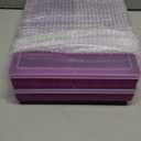 Juexica 2 Pcs Large 48 Grids Plastic Storage Bead Organizer Box, Tackle Box, Compartment Organizer Container with Adjustable Dividers for Jewelry Art Crafts Toys Screw Small Parts(Purple)