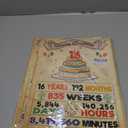 2 x FANCYLUCKY Sweet 16 Birthday Card Gifts for Her Him, Cool Gifts for 16 Year Old Girls Boys, Retro 16th Birthday Decorations for Son Daughter