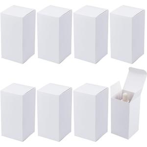 BENECREAT 50Pcs Paper Gift Box, 2x2x4Inch White Paperboard Gift Box Rectangular Cardboard Boxes for Birthday Favor, Party Favor and Valentine's Day Favor Packaging