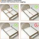HAVONIZD 9 Inch Box Spring Full, Heavy Duty Box Spring Full Size Bed, Easy Assembly, Metal Frame Mattress Foundation with Fabric Cover