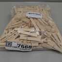 SenseYo 200 Pcs Large Wooden Clothes Pins 2.9 Inch Heavy Duty Natural Wood Clips Clothespins with Rust Resistant Spring for Hanging Pictures Chip Bags DIY Crafts Photos Drying Laundry Decoration