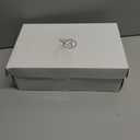 The Drop Women's Avery Square Toe Two Strap High Heeled Sandal (5, Natural)