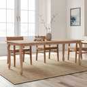 Christopher Knight Home Shawen Extendable Dining Room Table for 6, Wooden Expandable Kitchen Table, Rectangular Dining Table for Dining Room Kitchen, Light Natural
