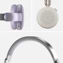 LORELEI Q60 Wireless Bluetooth On Ear HeadphonesBuilt-in Micphone, 40 Hours Up Battery Life, Lightweight Bass Mode, Memory Earmuffs (Silver)