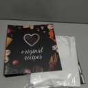 Recipe Binder, 3 Ring Recipe Book with dividers, Plastic Sleeves and Pages, Kitchen Conversions Inside, Modern Black Design with Vegetables, Gift for Home Cooks and Chefs