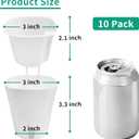 3" Self Watering Pots - 10 Sets Planter Pots for Indoor Plants With Water Level Indicator and Multiple Vents - for House Plants, Flowers, Herbs