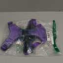 Heavy Duty Tactical Dog Harness for Medium Dogs, No Pull Dog Harness with Handle & Front Clip, Reflective Soft Padded, Hook and Loop Panel, Dog Vest for Walking, Service Training, Purple, Medium