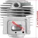 40mm Big Bore Cylinder Piston Ring Kit for 2 Stroke Engine 43cc 47cc 49cc Mini ATV 4 Wheeler Quad Gas Scooter Bike(40-5)