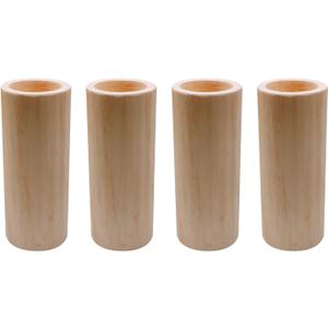 Antrader 4Pcs Round Bed Risers,Wood Risers,Furniture Risers for Couch/Sofa/Bed/Desk/Table(Rise up 6 Inch/15cm),Inner Diameter 6cm