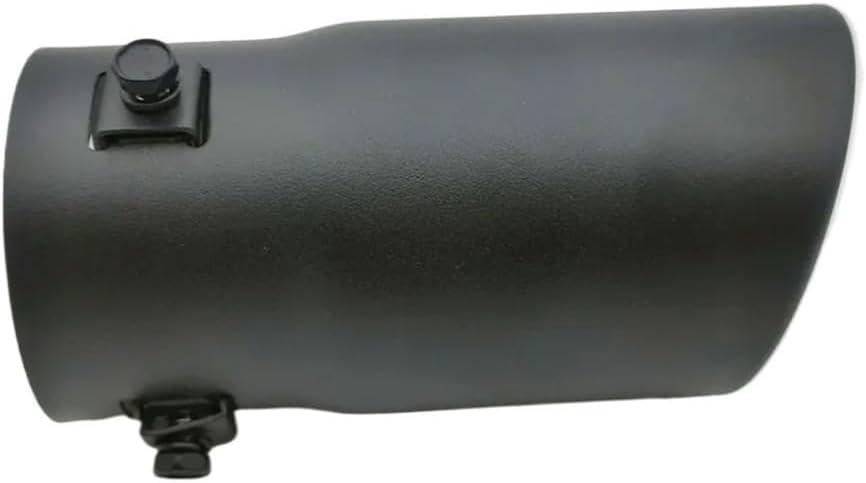Car Rear Tailpipe, Universal Modification Exhaust End Pipe Car Accessories, Compatible For Most Car(Black bevell)