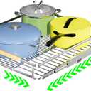 Expandable Pull Out Drawers for Cabinets, Kitchen Cabinet Slide Out Shelves, Adjustable Roll Out Drawers, Stainless Steel, Medium 1 Pack, (14.5"-24") Width x 17.5" Depth