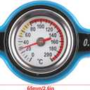 Thermostatic Radiator Cap, Universal Thermostatic Radiator Cap Water Tank Cover Leakproof W/Temperature Gauge(Big head 0.9bar)