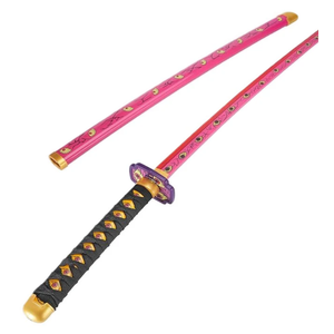 Zisu LED Glowing Anime Cosplay Sword Kokushibo Sword - 40 Inch Rechargeable Light Up Sword with Stand & Belt