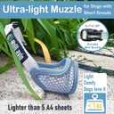 Dog Muzzle for Small Medium Dogs to Prevent Biting for Short Snout Dogs,Maltese,Miniature Schnauzer,Jack Russel Terrier,Soft Breathable Lightweight Mesh,Open Front for Grooming Vet Visits (Blue, S-) (S-Snout (6.1"- 6.5"))