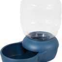 Petmate Replendish Automatic Gravity Waterer for Cats and Dogs, BPA-Free, No Batteries Required, Includes Charcoal Filter, 4 Gallons, Made in USA,Blue