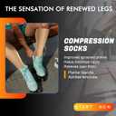 2 Pair Plus Size Closed Toe Compression Socks with Zipper, Compression Stockings for Overweight Women Men 15-20 mmHg, XXL