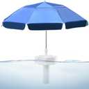 Floating Pool Umbrella - 7ft Outdoor Pool Sunshade Umbrella for Inside of Pool,Portable Floating Table with Drink Holders,No-Tool Setup for Swimming Pools, Beach & Lakes, 80 inches
