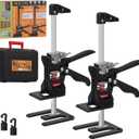 Drywall Lifter, Hand Furniture Lifter Tool, Furniture Jack, Labor Saving Arm Jack with Case, Precise Control Slow Descent, 12inch 400lb 2PCS