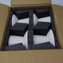 6.2 Inch Extra Wide Elevated Ceramic Cat Bowls, Food and Water Bowl Set for Elder Big Cats Small Dogs, Raised Design for Pet Easy Eating, Protect Cat's Spine Set of 4 (White)