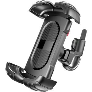 360° Rotating Bike & Motorcycle Phone Holder, Secure Lock, Quick Install, Fits 4.7”-6.8” Phones, Ideal for Mountain, Scooter, Dirt Bikes, and Golf Carts.