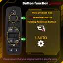 14+6 Metal pins Power Window Switch.Fits for Some Models of 2017 2018 2019 Dodge Journey.Driver Side Control Door vidrios Master Switch.68307001AA