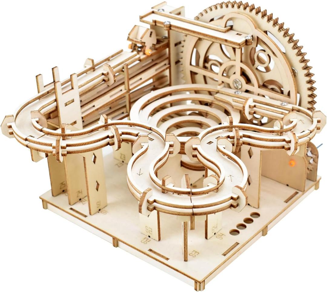 3D Wooden Puzzles Marble Run Set - 159PCS Mechanical Model Kit for Adults Wooden Puzzles, DIY Building Model Kit for Teens Age 14+ Years Old