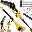 4-in-1 Cordless Pole Saw & Electric Pruning Shears Combo