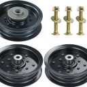 2 Pack 532196104 Husqvarna Idler Pulley with 532196106 Husqvarna Idler Pulley Replaces 532197379 532197380 196106 197379 for Z254 Z254F RZ5424 YTH24V48 LGT2654 RZ5426 MZ54 YTH24V54 Tractors