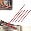 Concrete Bull Float Tool Kit, 47'' x 8'' Concrete Float, Round End Stainless Steel Trowel Board Kit Tool, Cement Trowel Tools Float Bracket, Handle Concrete Tools Finishing with Handles